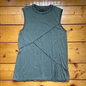 Urban Outfitters Olive Green Sleeveless Shift Dress Size Small